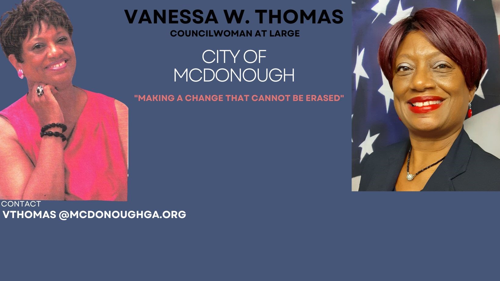 Vanessa W. Thomas Councilwoman at Large